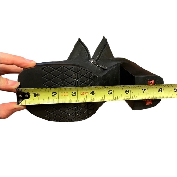 Harley Davidson Women's Black Leather Zip Up High Heel Motorcycle Boots - Picture 10 of 12